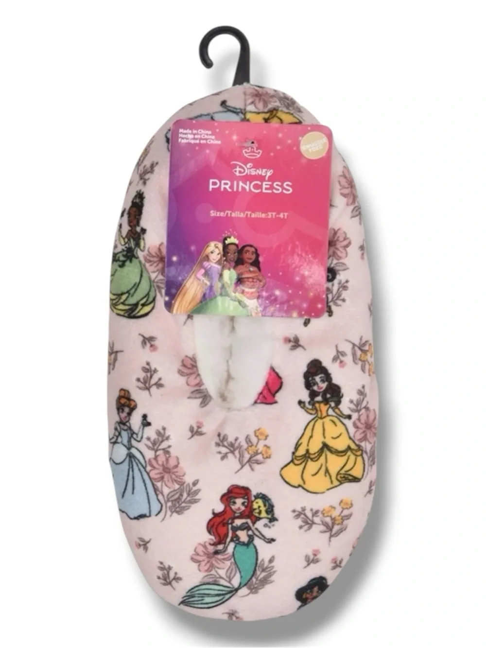 Disney Princesses Toddler Snuggle Toe Slippers - Size 2T - 3T - NWT